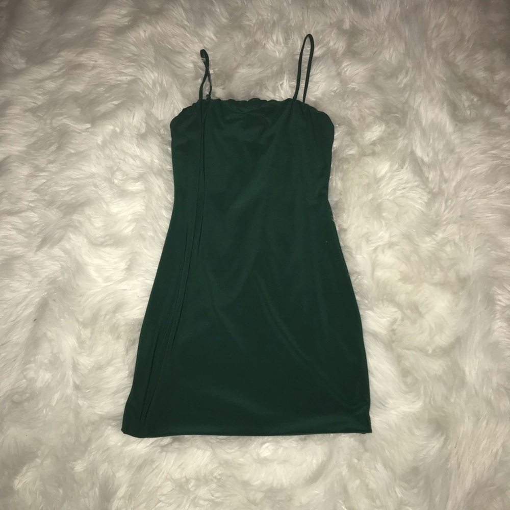 GREEN MINI DRESS